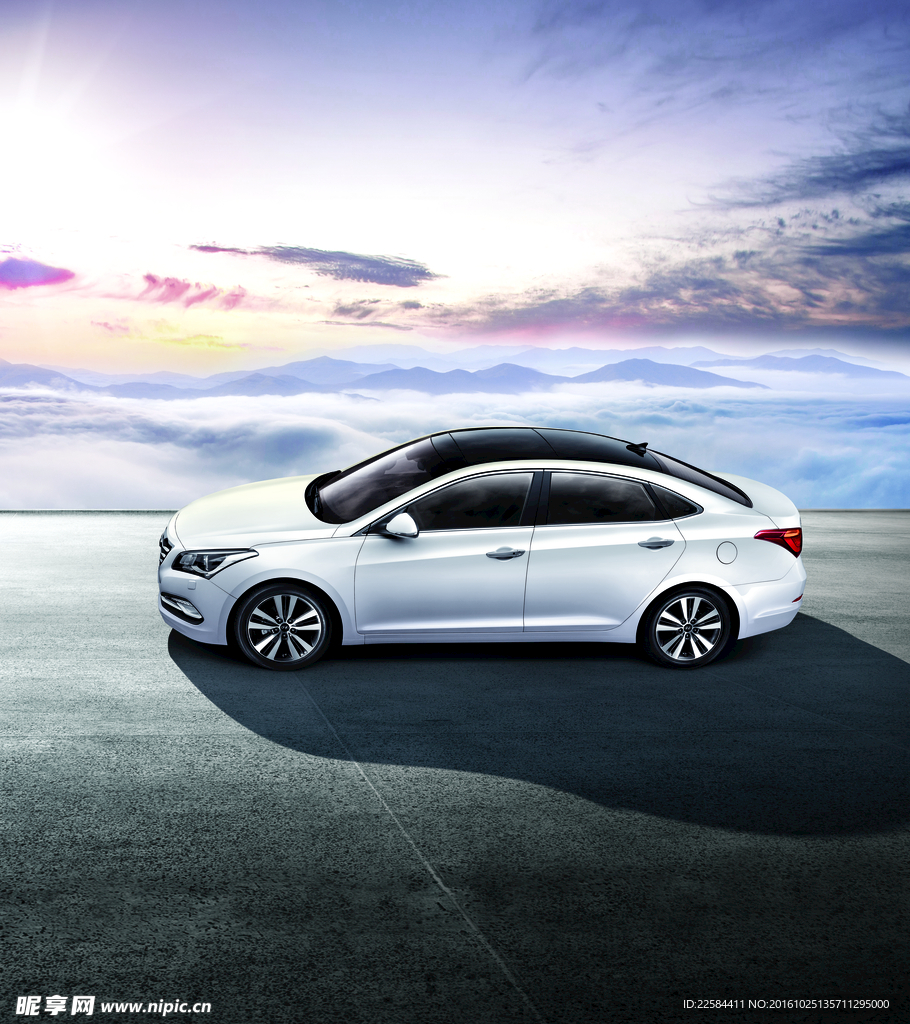 北京 现代 背景 车型 画面