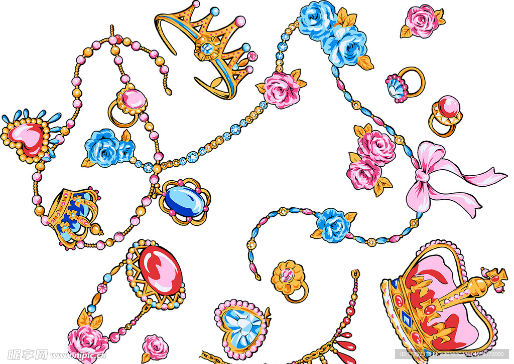 卡通手绘珠宝
