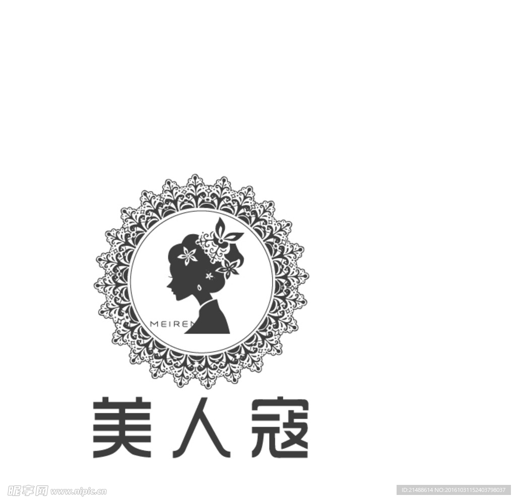 美人头像矢量图