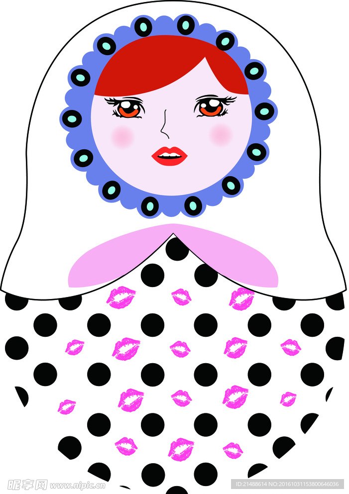 不倒翁粉红娃娃