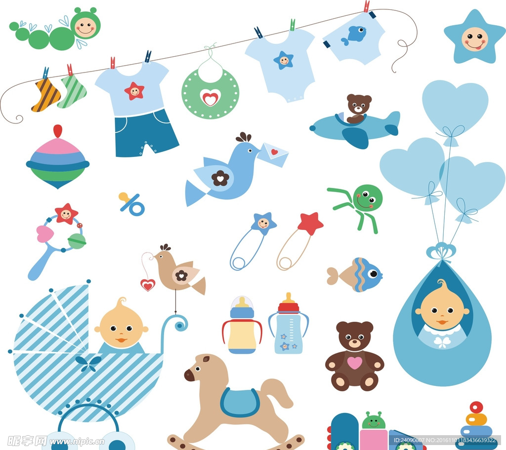 婴儿系列元素