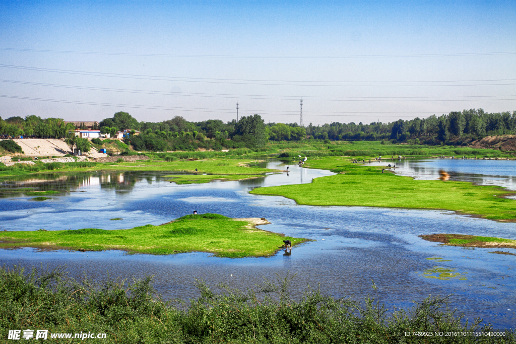 殷墟博物苑的河流