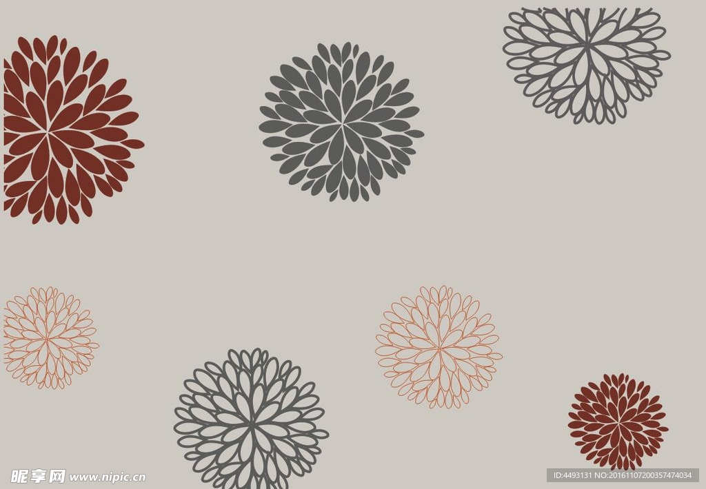 硅藻泥花纹 质感花纹