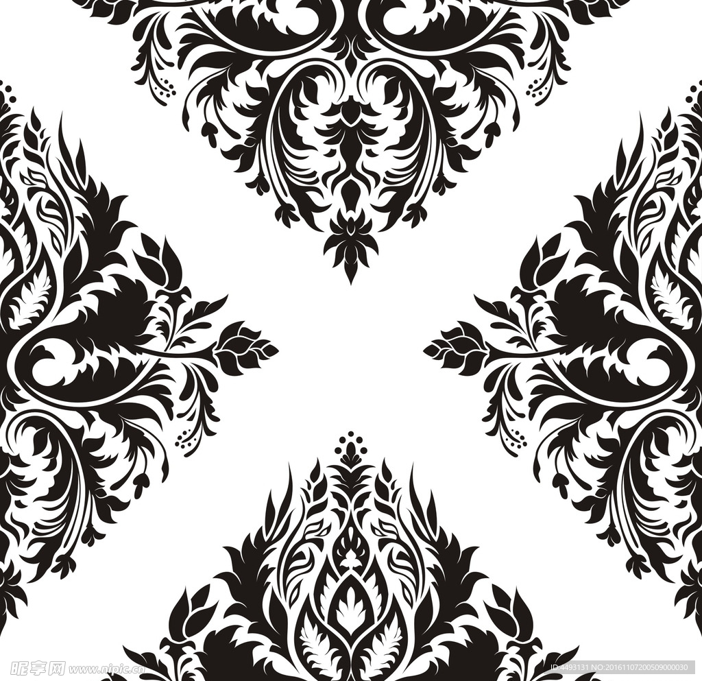 硅藻泥花纹 欧式花纹