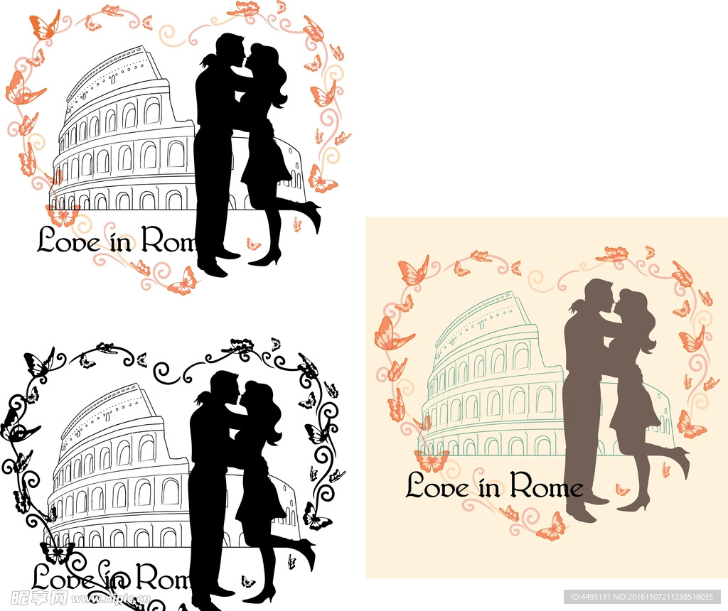 硅藻泥花纹  热恋中的情侣