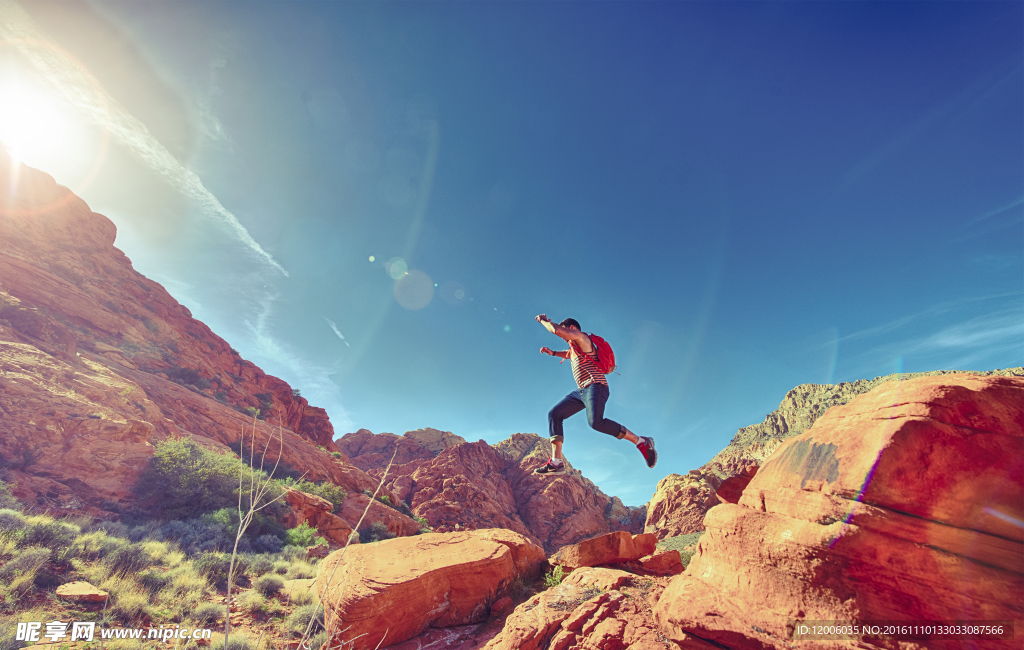 爱好户外运动的男子