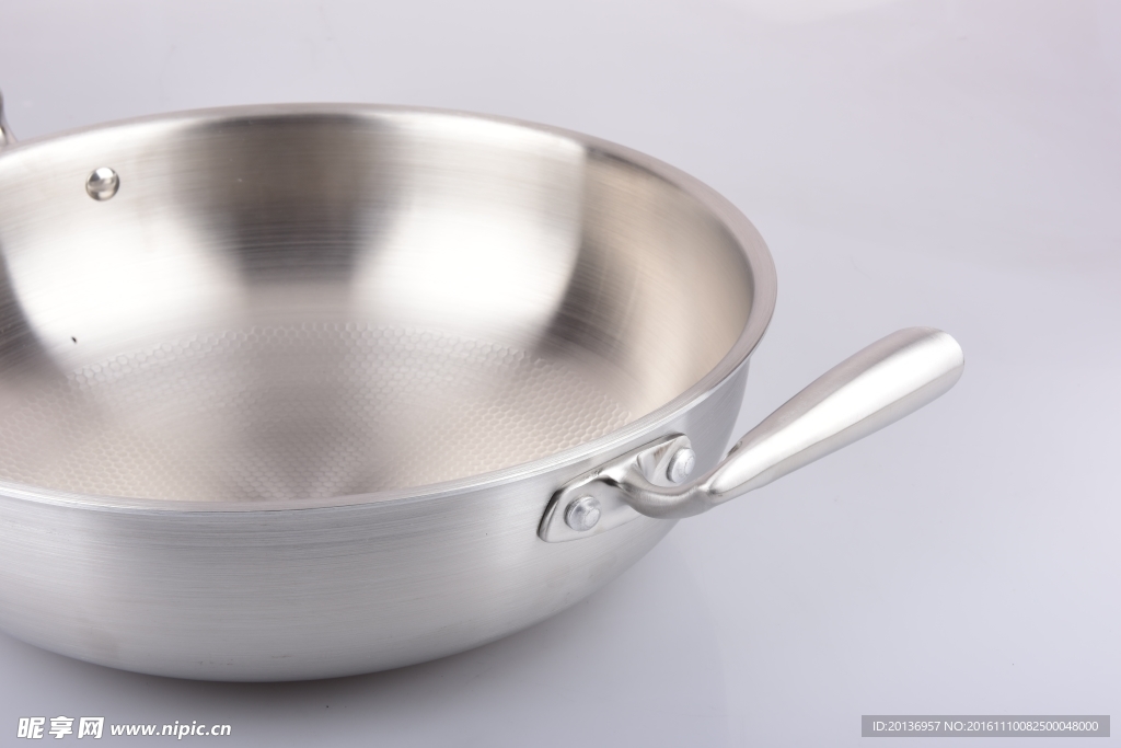 不锈钢炒锅细节