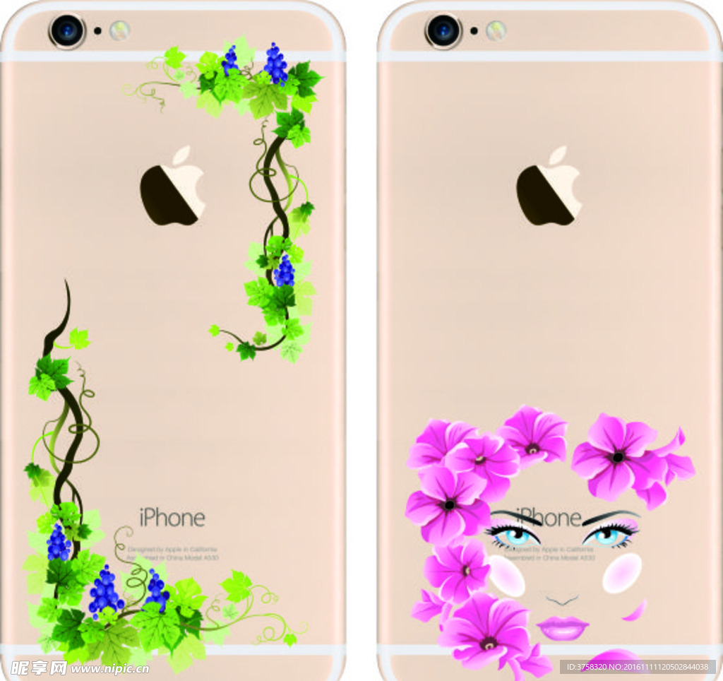 彩绘手机壳 iphone 时尚