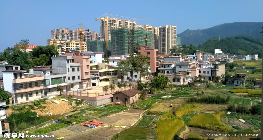 上午的乡村田野 延时摄影