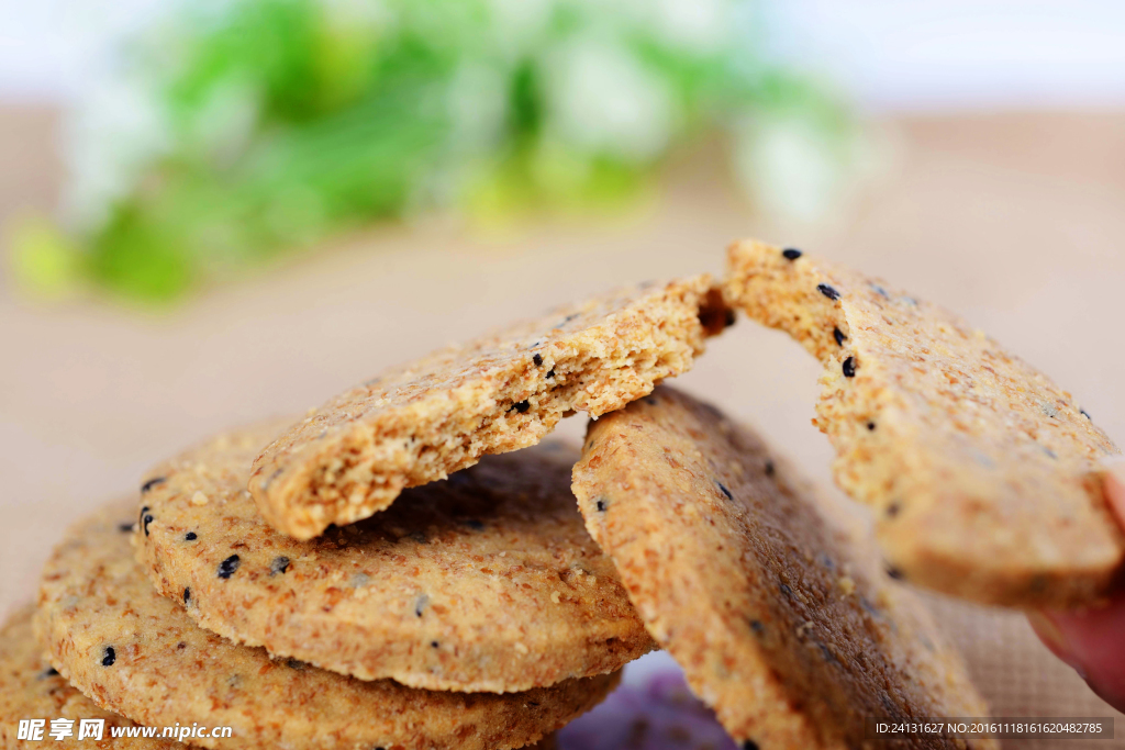 芝麻饼干