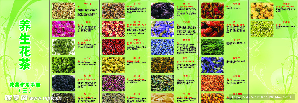 养生花茶作用手册图片三