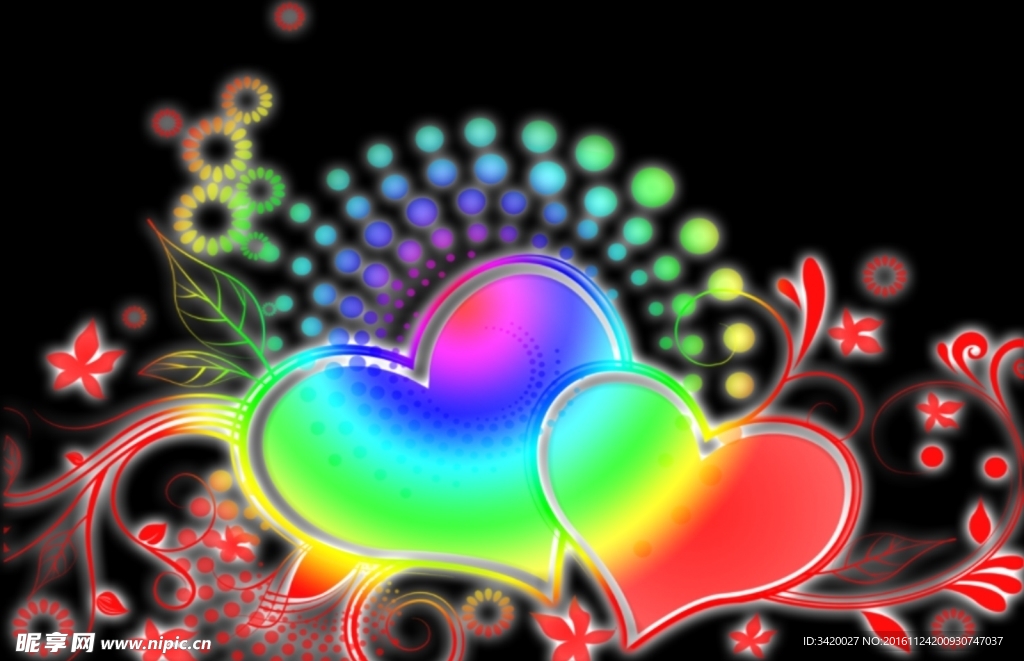 漂亮潮流心形笔刷