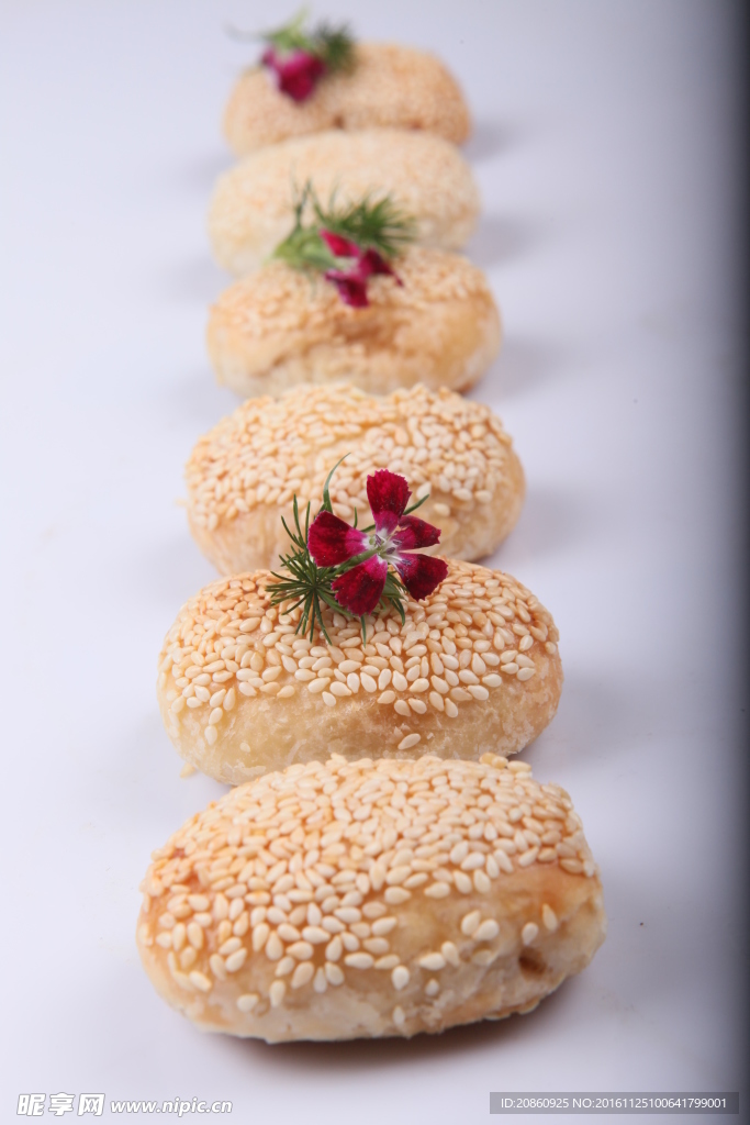 芝麻烧饼图片