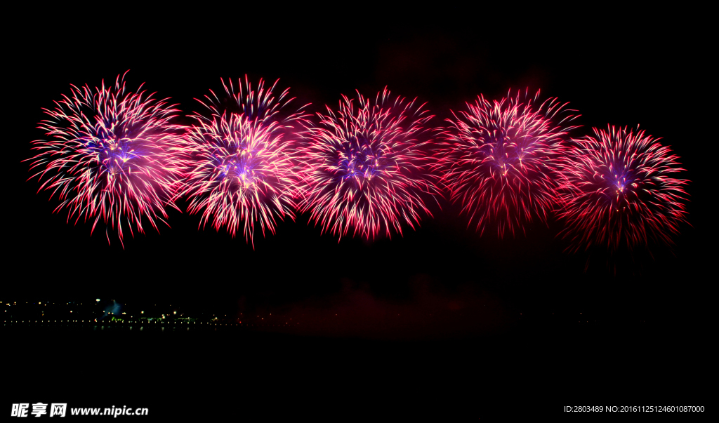 橘洲焰火摄影图