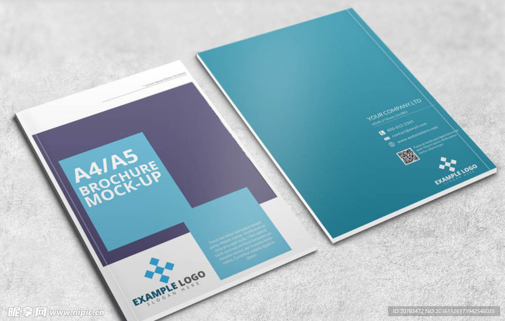 商务画册封面 效果图