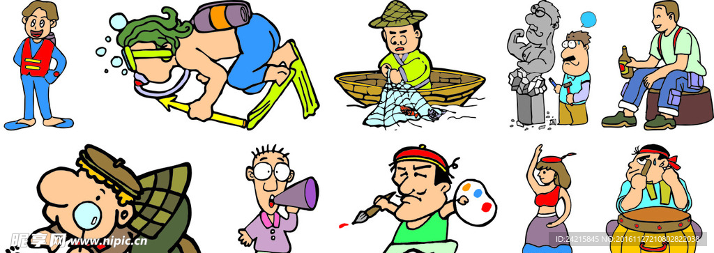 卡通人物素材图片