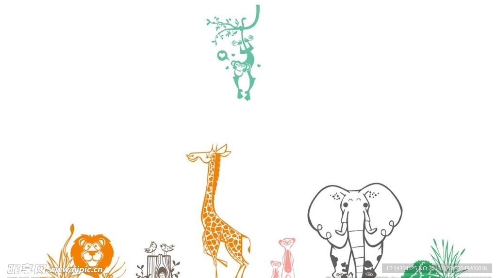 硅藻泥花纹 儿童房背景