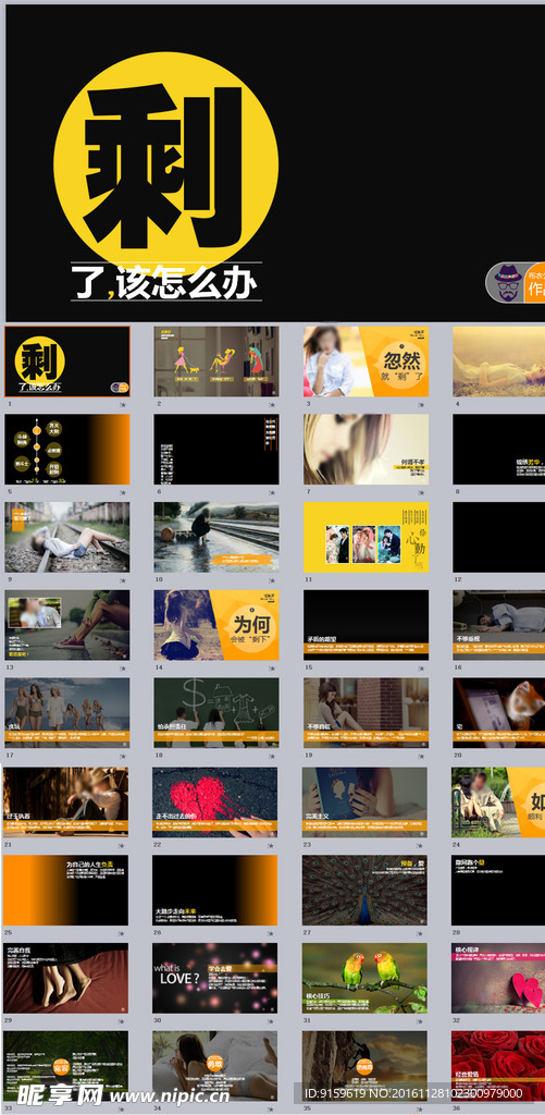 剩女报告职业述职报告PPT