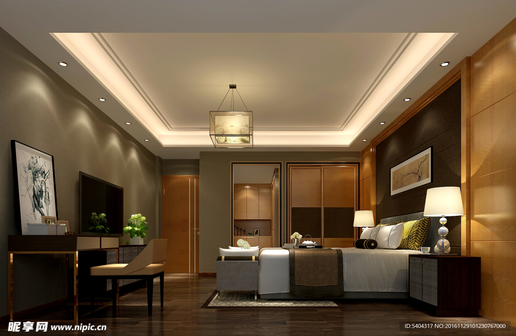 室内设计  装修设计  主人房