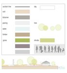 景观树 彩色立面