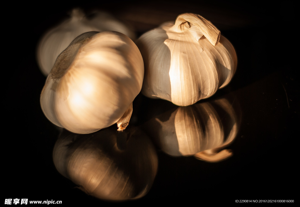 大蒜 蔬菜 原料 唯美 美食