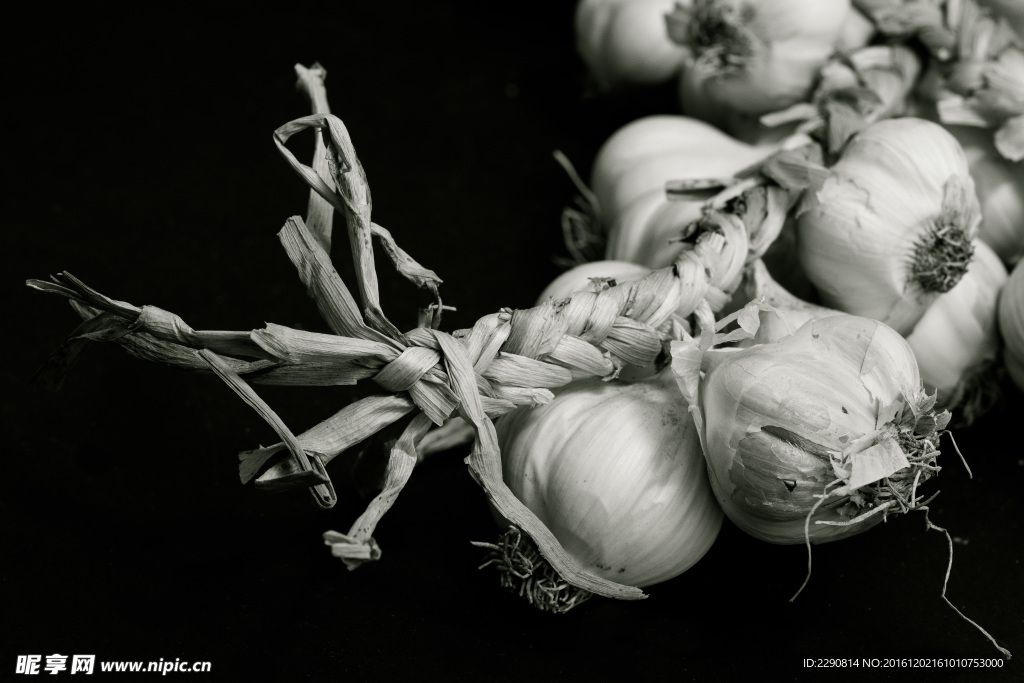 大蒜 蔬菜 原料 唯美 美食