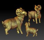 羊生肖3D立体模型