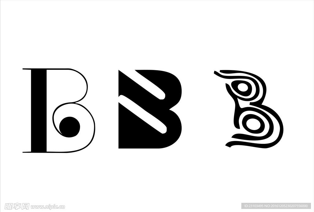 B字母创意设计