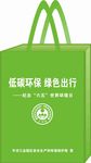 环境保护绿色出行宣传袋