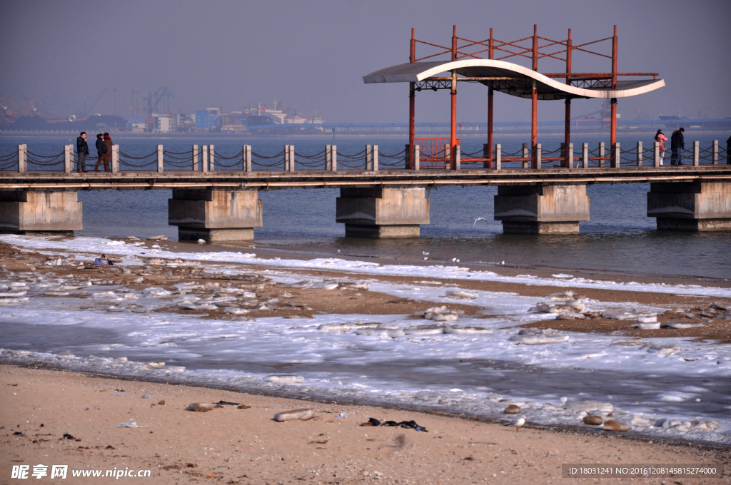 秦皇岛冬季海滨