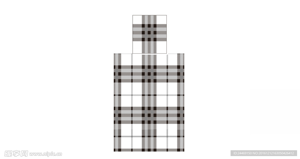 格纹香水瓶