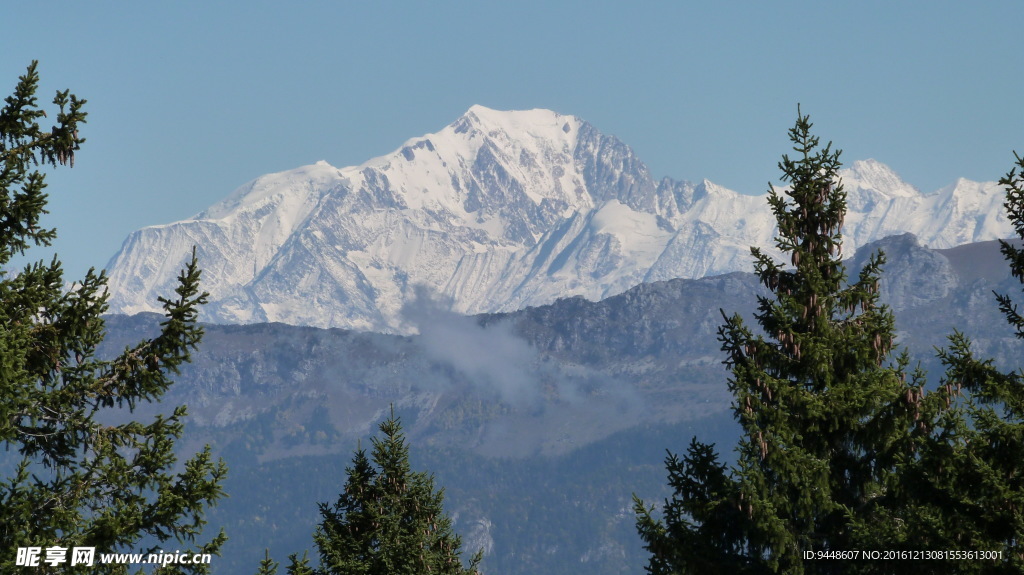 法国雪山图片