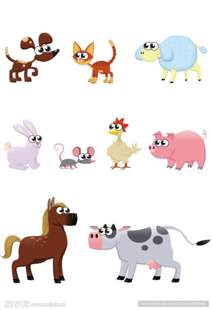 卡通动物素材