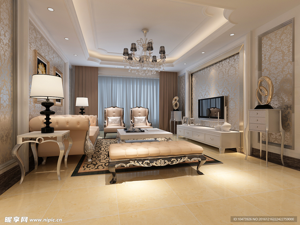 家庭客厅摄影图片