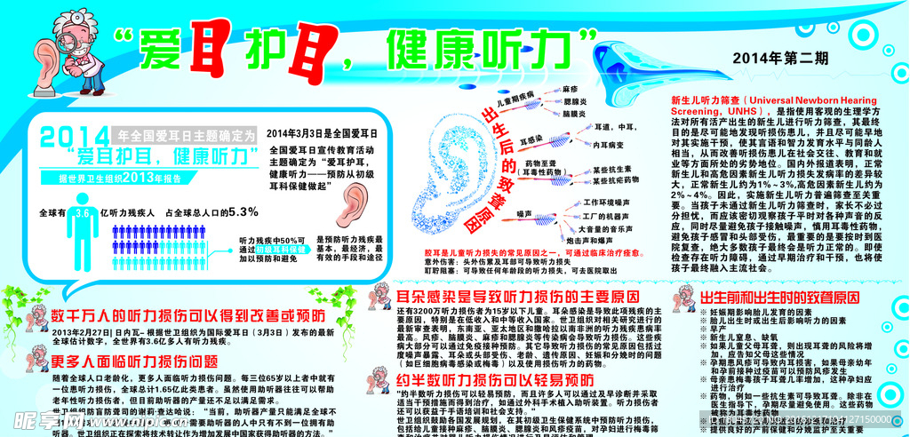 爱耳宣传展架