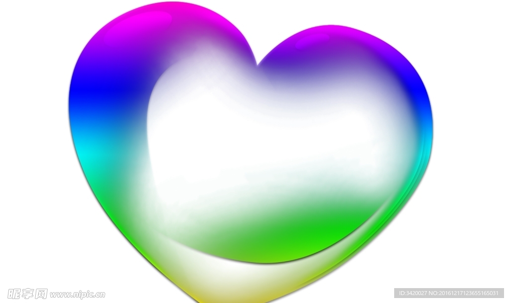 漂亮心形气泡笔刷