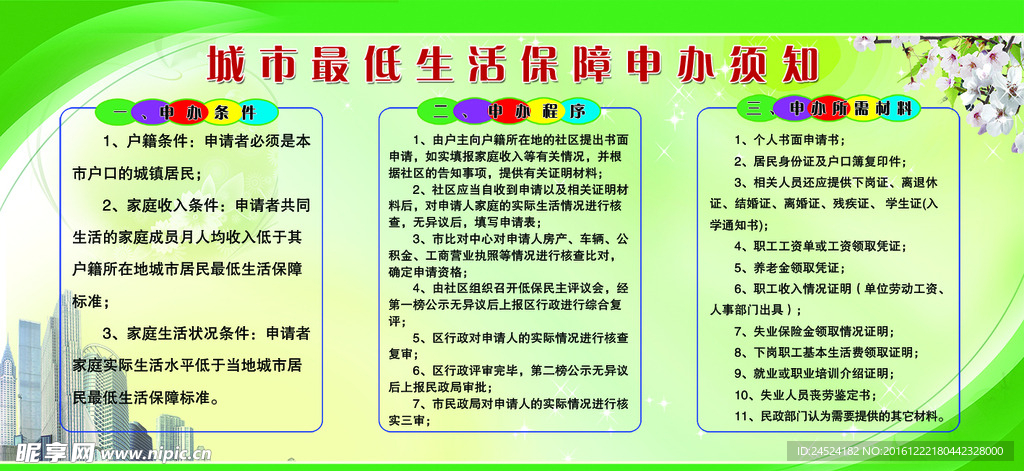 最低保障申办程序