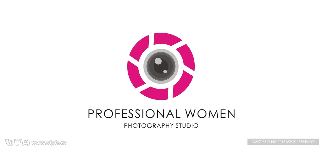 照相机风格LOGO设计