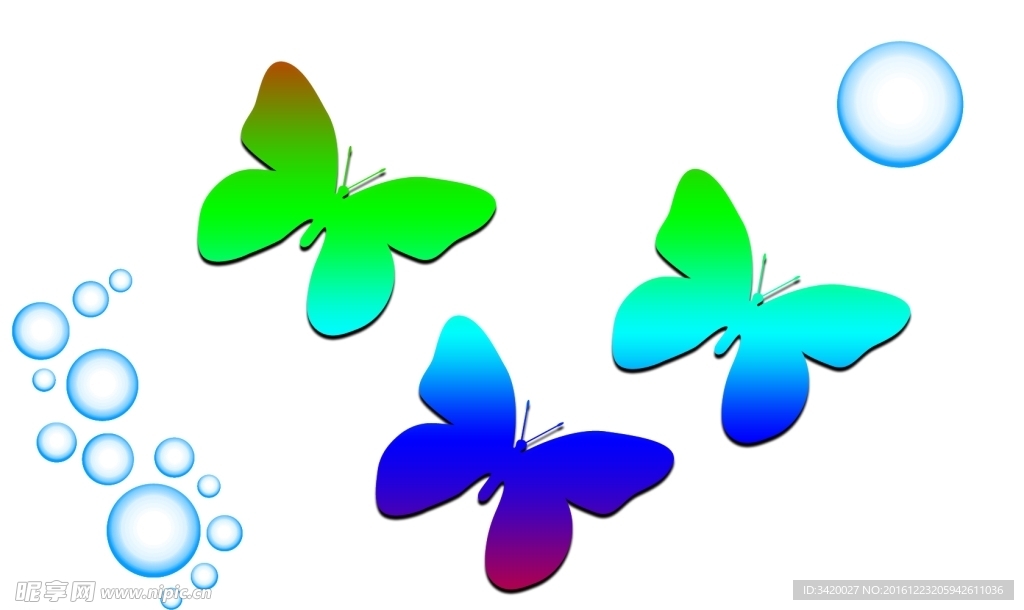 小水泡及蝴蝶笔刷