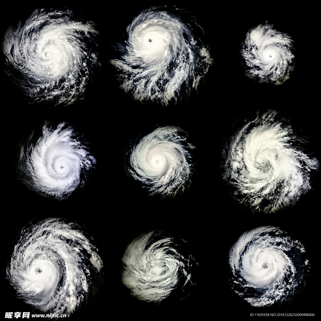 恢弘壮美台风眼高清图片