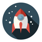 扁平化太空星球元素icon