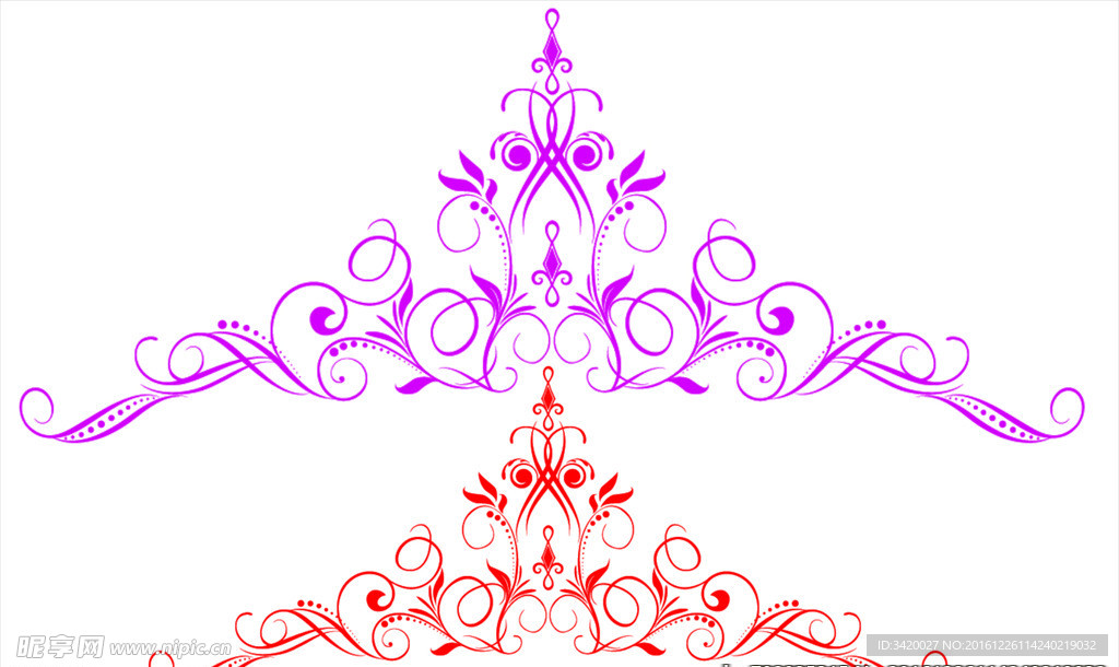 高雅合成花纹笔刷