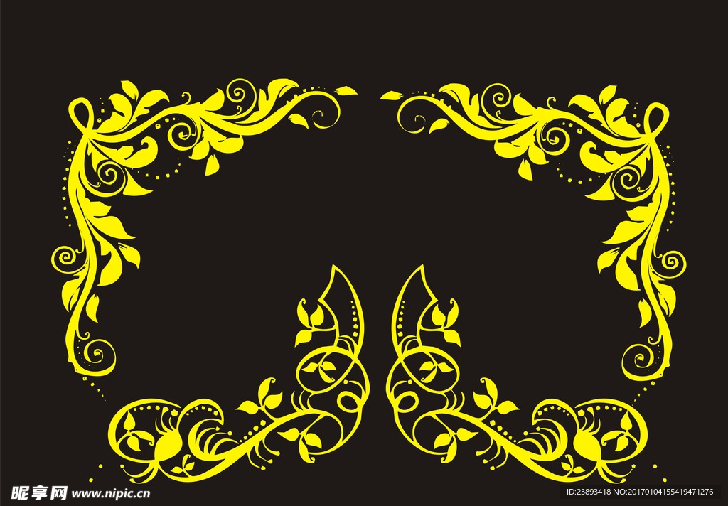 矢量花图片欧式