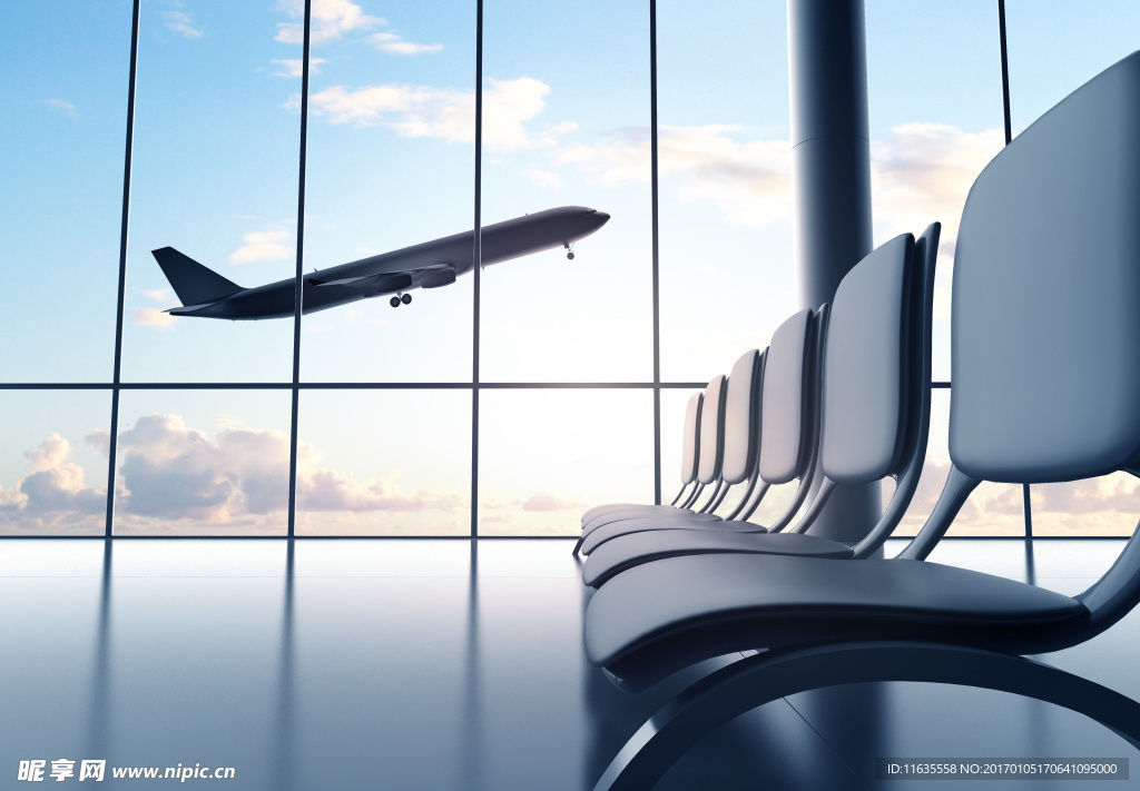 飞机与机场高清图片