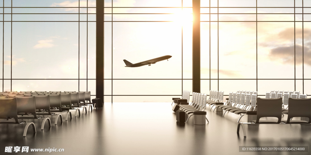 飞机与机场高清图片