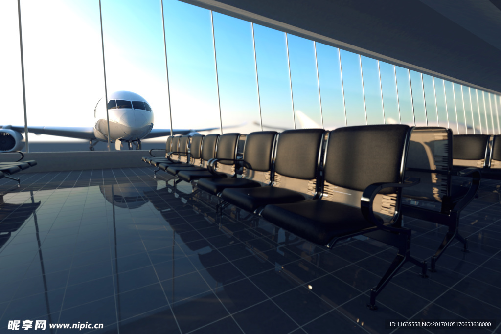 飞机与机场高清图片