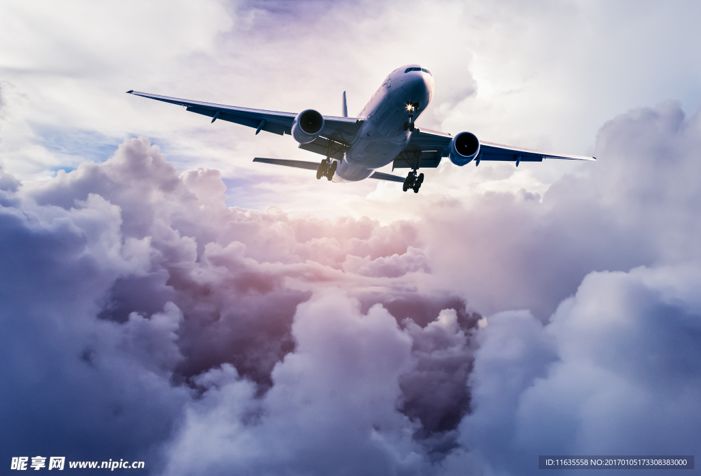 飞机客机特写高清图片