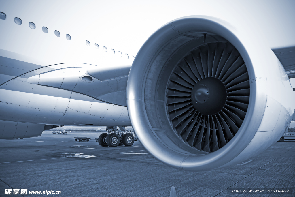 飞机客机特写高清图片