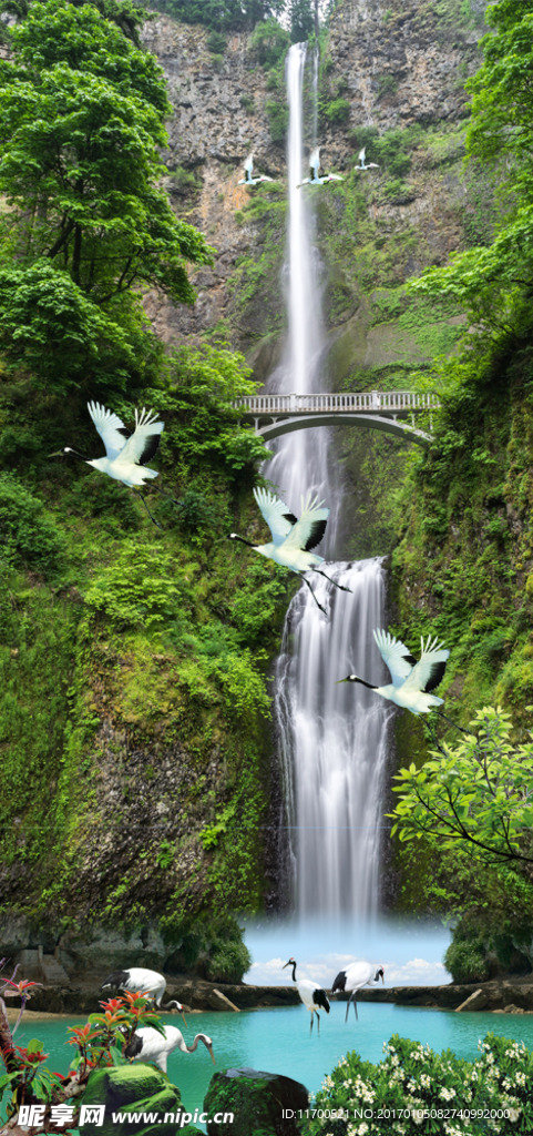 高山流水聚宝盆