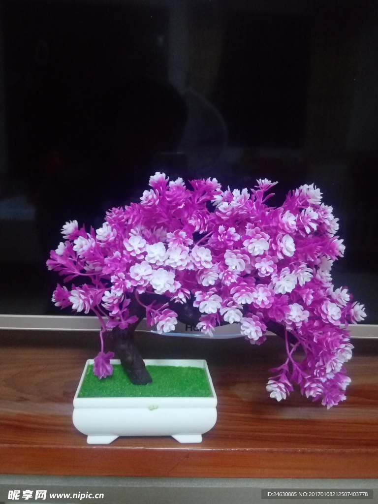 纯手工制作的盆景